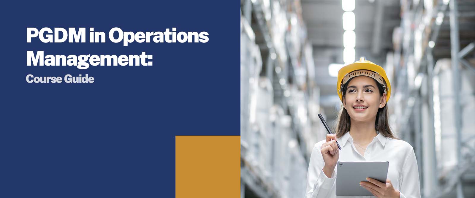 PGDM in Operations Management: Course Guide